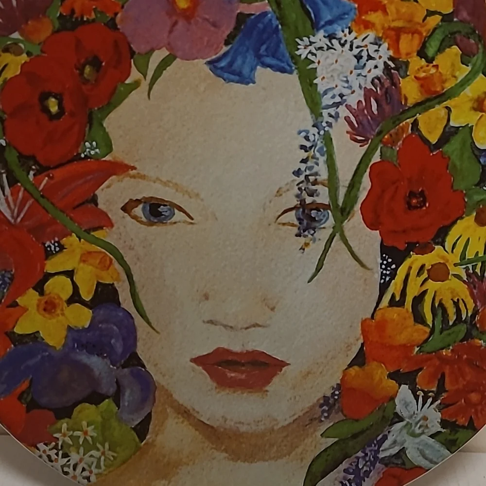 Vintage Evie and Linci Blossom Beautiful Flower Girl Wall Plate - Picture 2 of 16